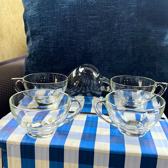 Kitchen Vintage Glass Coffeetea Cups Poshmark